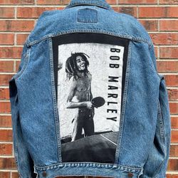 Rockstar Custom Bob Marley Denim Jacket