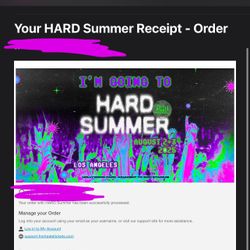 HARD 2025 TICKET 4 SALE