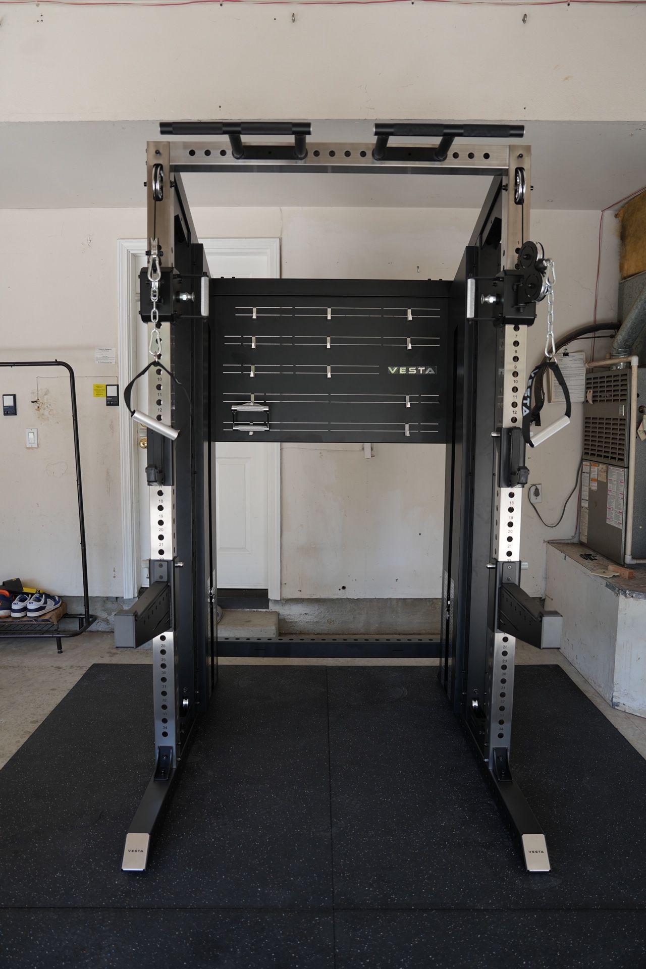 Vesta New Pioneer Series| Functional trainer | stainless steel | Aluminum wheels | Adjustable Pull Up Bar| 200lbs weight stack| gym|