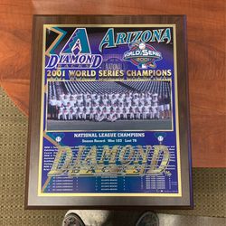 Arizona Diamondbacks MLB plaque 2001