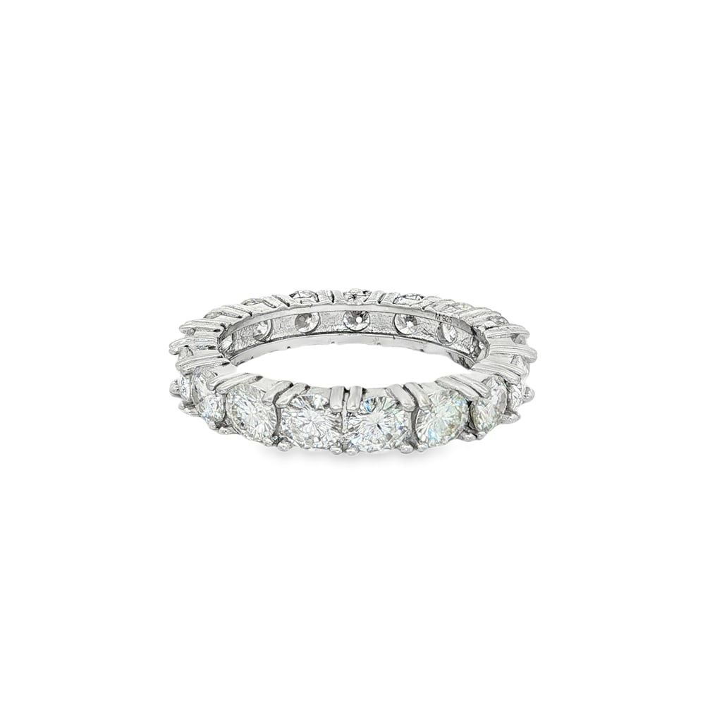 Ladies Sterling Silver CZ Infinity Band Ring Size 9 11053161
