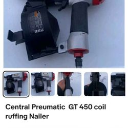 CentralPreumatic GT 450coil ruffing Nailer