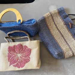 Woven Beach Bags Purse 3 
