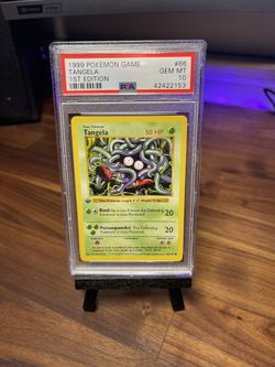 Pokemon 1st Edition Tangela PSA 10 Shadowless Base Set 1999