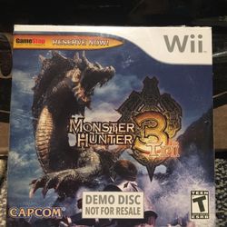 Monster Hunter Demo Disk (( Sealed )) Wii