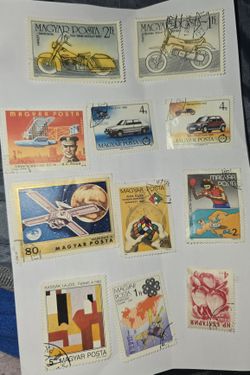 Vintage Magyar Posta 27Mix stamps