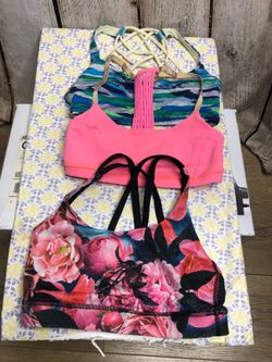 Lululemon Bundle Of 3 Sport Bras Size 4