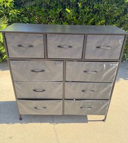 9 drawer fabric dresser