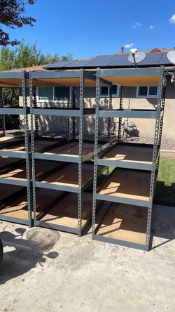 Metal utility shelving