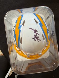 Signed chargers helmet