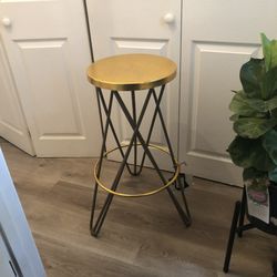 Gold Table/stool