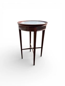 Early 20th Century Neoclassical Marble Top Accent Table