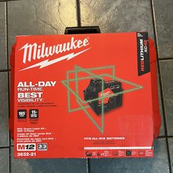 Milwaukee M12 Green Laser Kit 360 3-Plane