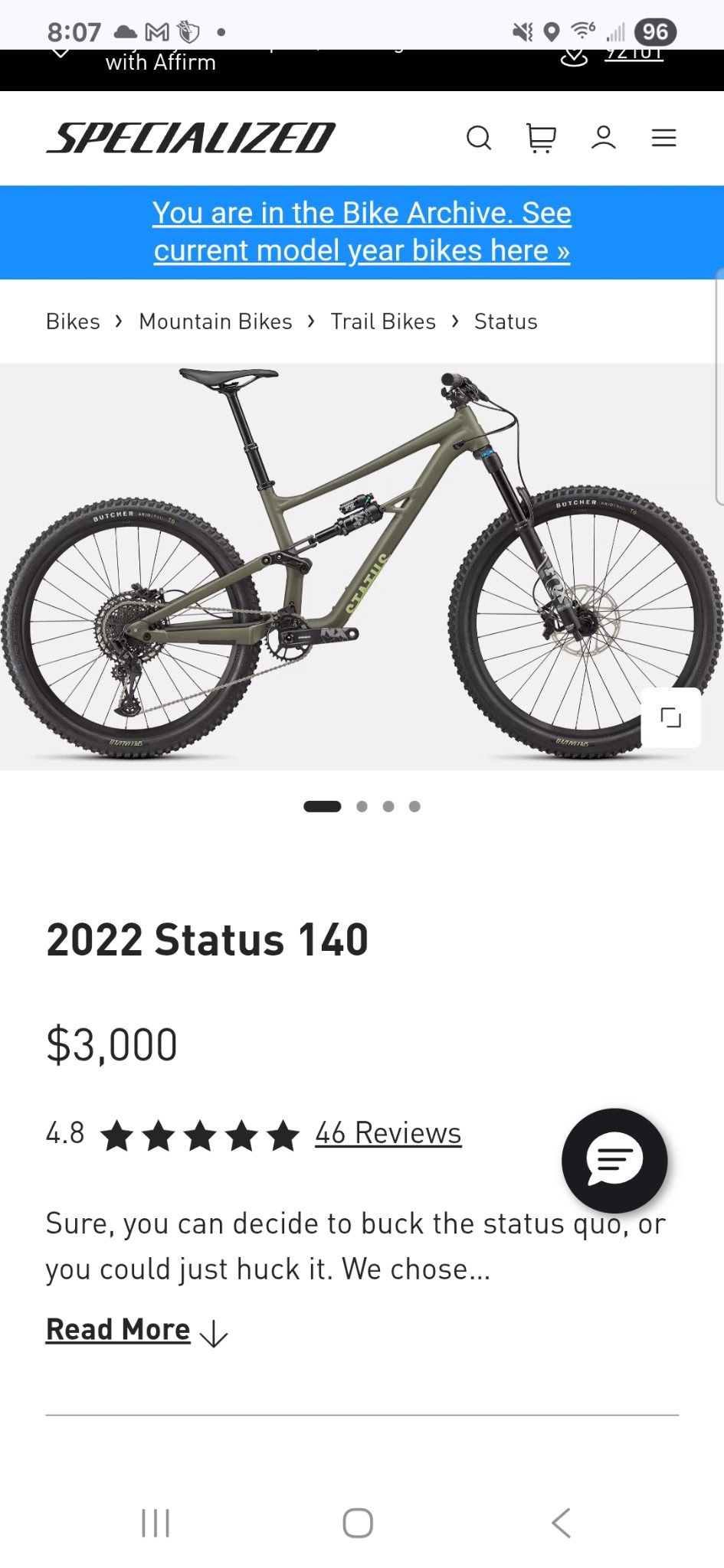 Specialized Status 140