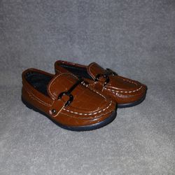 Toddler Dark Brown Loafers Size 6c