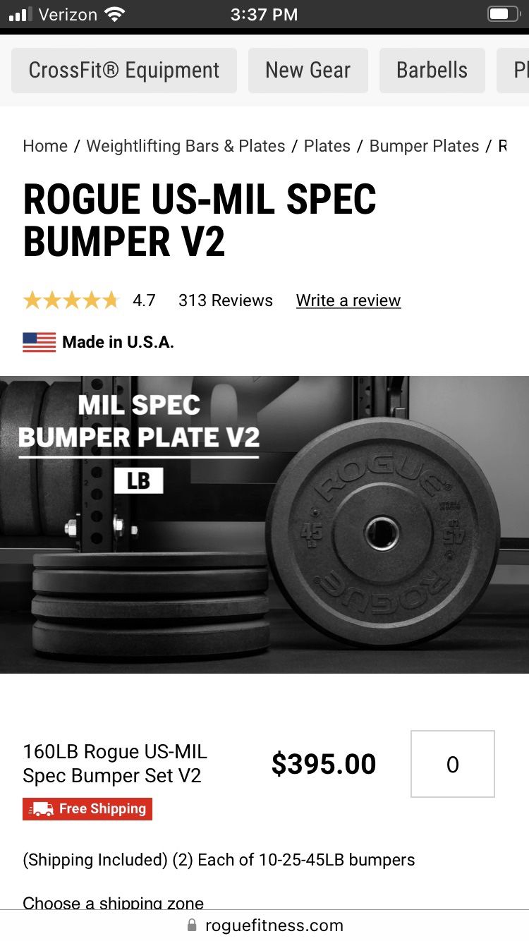 Us mil spec online bumper plates