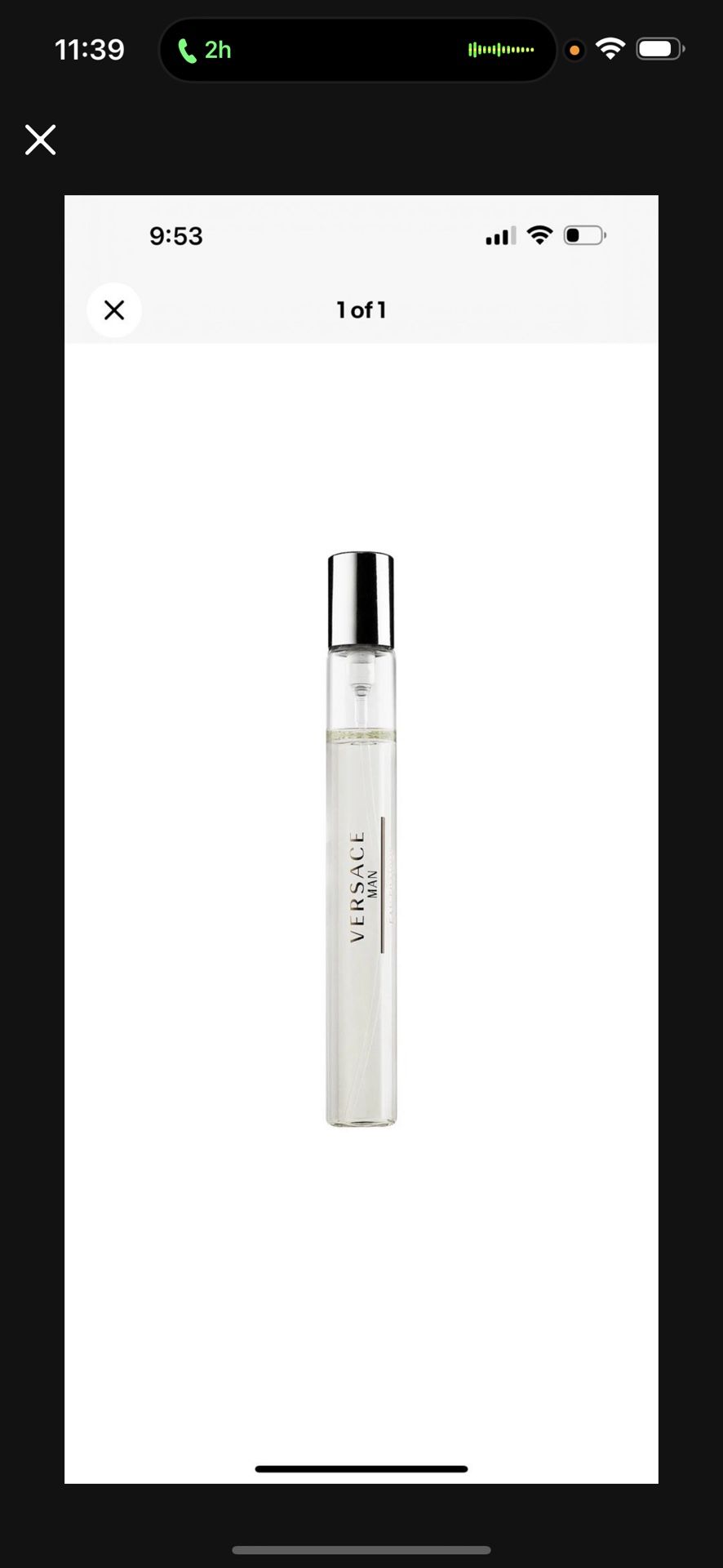 VERSACE MAN EAU FRAÏCHE VERSACE pour homme EAU DE TOILETTE NATURAL SPRAY 10ml..