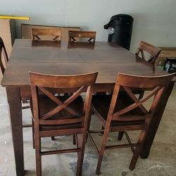 Solid Wood Drop Leaf Dining Table 