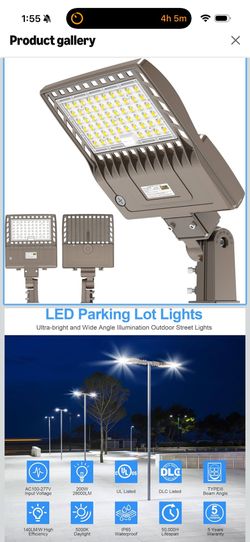 Demilare Parking Lot Light.