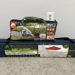 Camping Set – Tent + 10x10 Canopy – Must Go