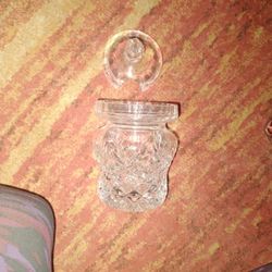 Crystal Glass Ware With Lid And Made Of Crystal 
