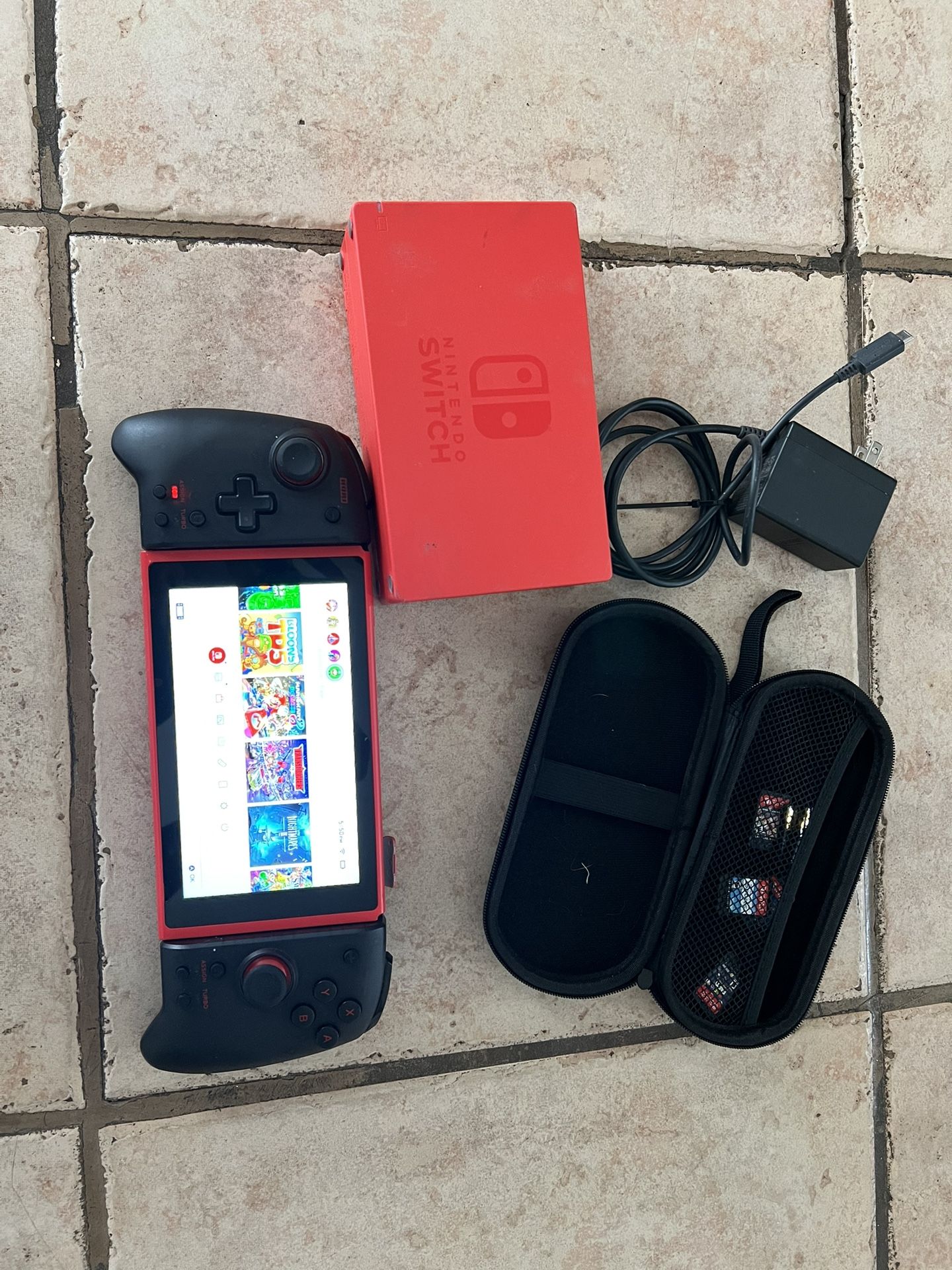 Nintendo Switch With Games And Upgraded Turbo Mod Controllers