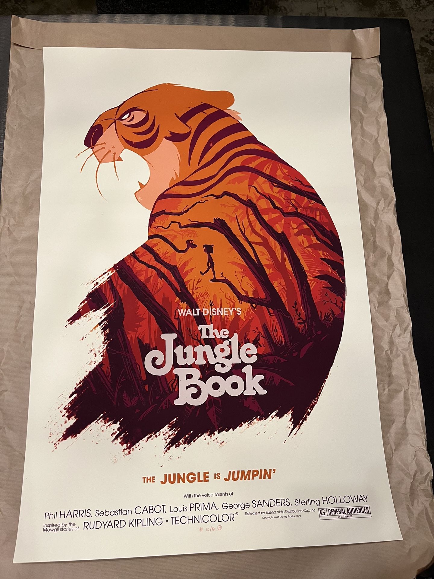 Olly Moss Jungle Book AP S/N Print