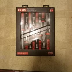 Icon Professional Mechanics 8 Piece Screwdriver Set