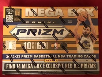 Brand New & Sealed 2022-23 Panini Prizm Basketball Mega Box