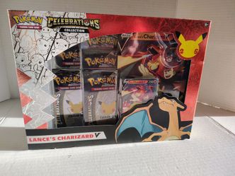 Pokemon TCG Celebrations Collection Lance's Charizard V Box