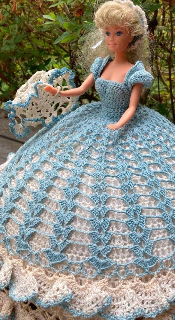 Old Crocheted Barbie