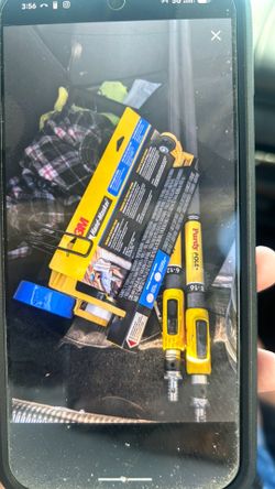 2 Purdue power lock professional, great extension poles and large masking tool with blade and masking tape and masking plastic included all $180 bundl
