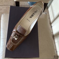 Prada Brown Kitten Heels