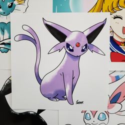 Espeon Pokemon Art Print
