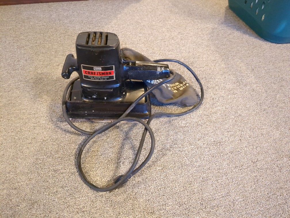 Pad Sander Dual Motion Dust Pick Up Double Insulated