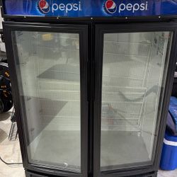 True 2 Door Pepsi Fridge 