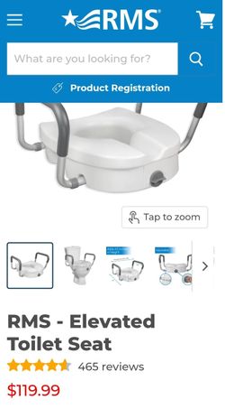 RMS Raised Toliet Seat Originally 119.99 