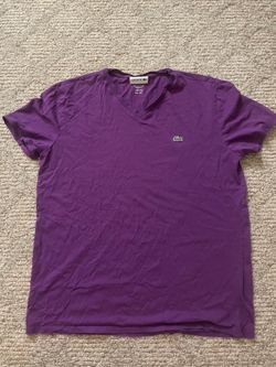 Lacoste purple shirt