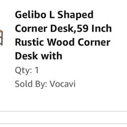 L Shade Corner Desk, Computer Table, Brand New In The Box!!