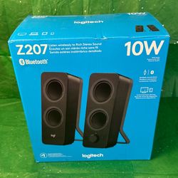 Logitech Z207 10 watt Bluetooth/aux desktop speakers