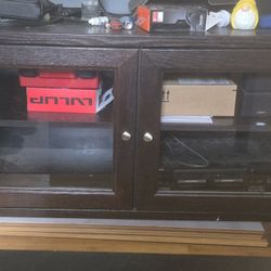 FREE 3 SEPERATE PIECES CABINETS And Middle  Entertainment  Center 