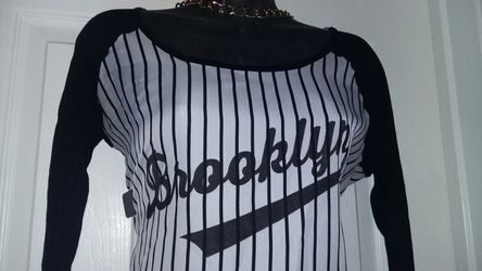 Ladies Brooklyn Baseball Tee size Small