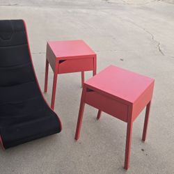 Game Chair,  End Table Pair