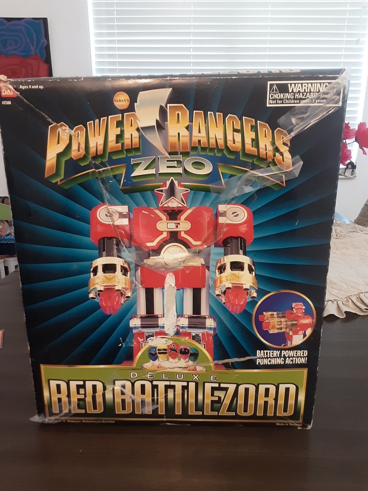 Power ranger zero red ranger zord with box