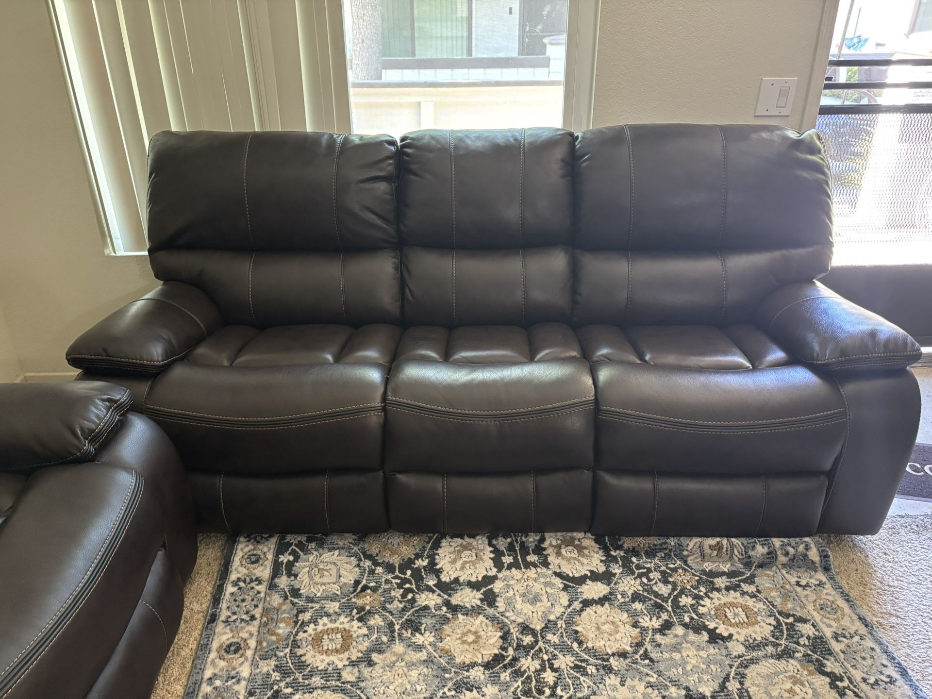 Leather Sofa Set