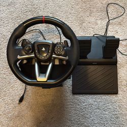 HORI Racing Wheel Apex for Playstation 5, PlayStation 4 and PC - Officially Licensed by Sony - Compatible with Gran Turismo 7 