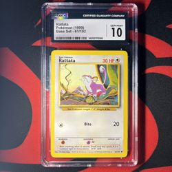 Rattata Base Set PSA 10