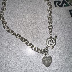 Tiffany And Co Heart Toggle Necklace 