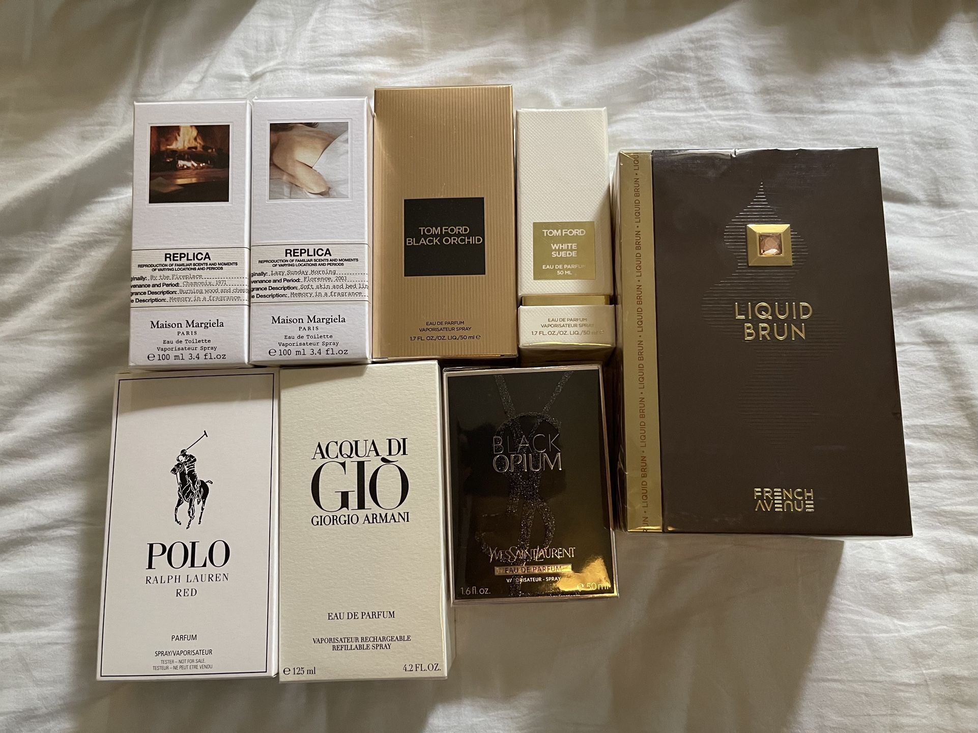 Tom Ford, Maison Margiela, YSL, Ralph Lauren, Acqua Do Gio Colognes And Perfumes