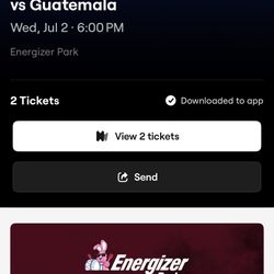 Usa Vs Guatemala Supporter Section Tickets Row 2 Section 118